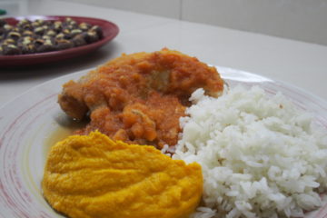 Ragout de poulet plat typique equatorien